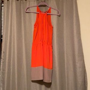 Express coral dress